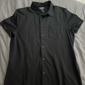 Men's Black Short Sleeve Shirt